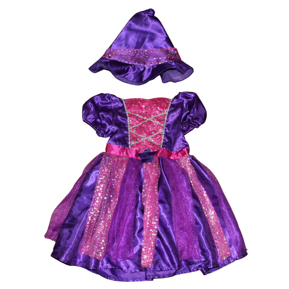 Tu by Sainsbury's Other - Tu Sainsbury's Purple Pink Sparkly Star Witch Costume Hat Girl's 3-4yrs
